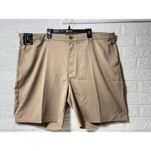 NWT-Roundtree & Yorke Men's Performance Core Comfort Shorts Beige Men's Size 50